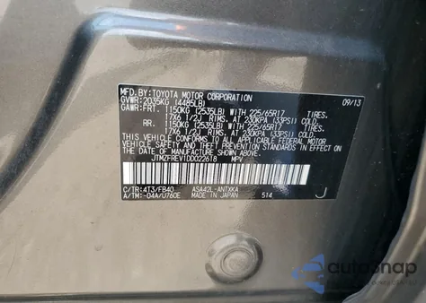 2013 Toyota Rav4 Le z USA, uszkodzony, nr VIN JTMZFREV1DD022618